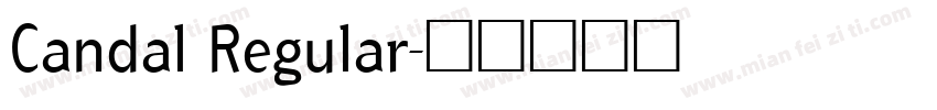Candal Regular字体转换